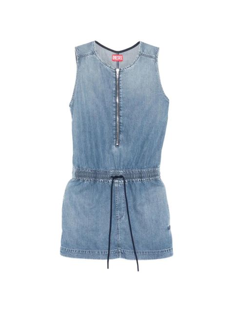 Diesel De-Slam-S zip drawstring mini dress - Blue - zdjęcie produktu nr 1