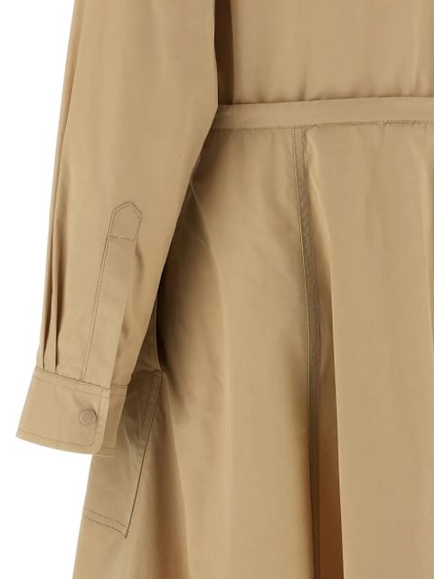 Moncler drawstring snap-button midi dress - Neutrals