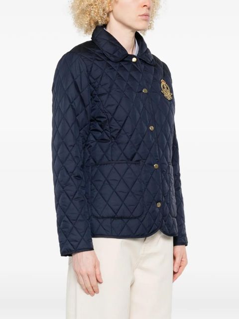 Lauren Ralph Lauren quilted emblem jacket - Blue