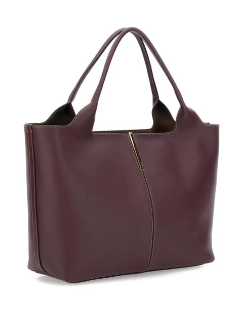 Tod's top-handle leather tote bag - Brown