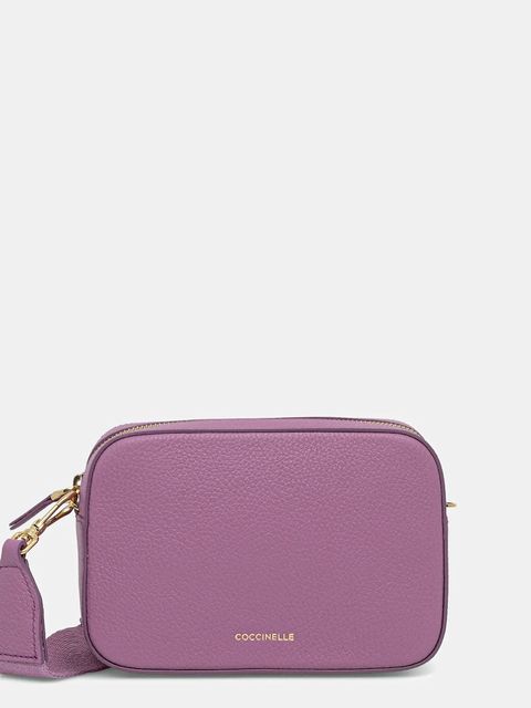 Coccinelle torebka skórzana kolor fioletowy E5 MN5 55 I1 01 - zdjęcie produktu nr 1