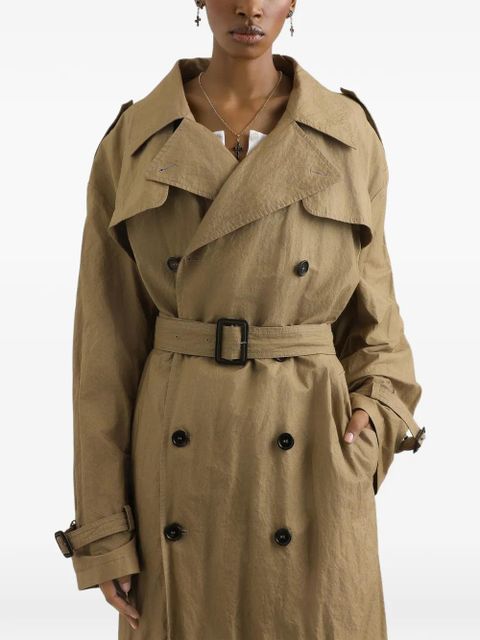 Dolce & Gabbana belt double-breasted coat - Neutrals