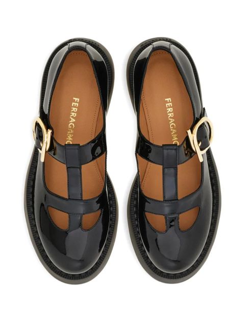 Ferragamo T-strap buckle pumps - Black