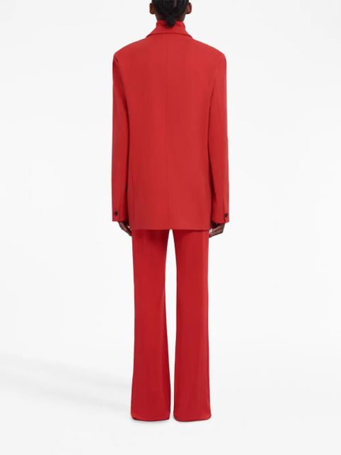Marni single-breasted jersey blazer - Red