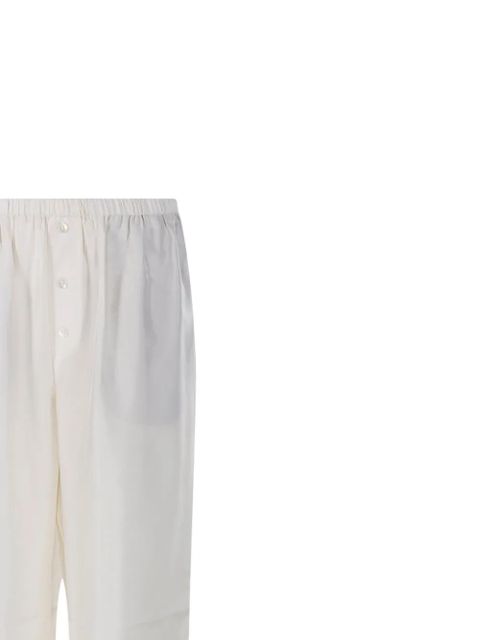 Róhe elastic-waist trousers - White