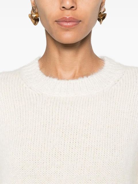 Jil Sander crew-neck sweater - White