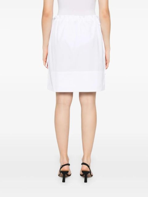 TOTEME drawstring-waist skirt - White