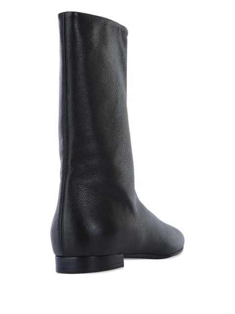 TOTEME zip leather boots - Black