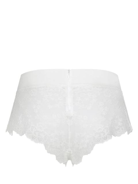 Dolce & Gabbana thick waistband lace brief - White