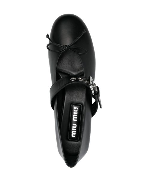 Miu Miu 30mm buckle-strap pumps - Black - zdjęcie produktu nr 2