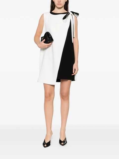 Max Mara Ampezzo bow colourblock mini dress - White - zdjęcie produktu nr 2