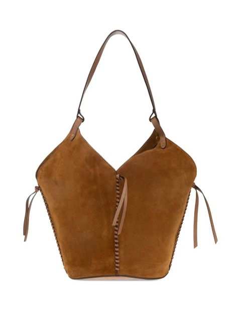 ISABEL MARANT Tampa suede shoulder bag - Brown