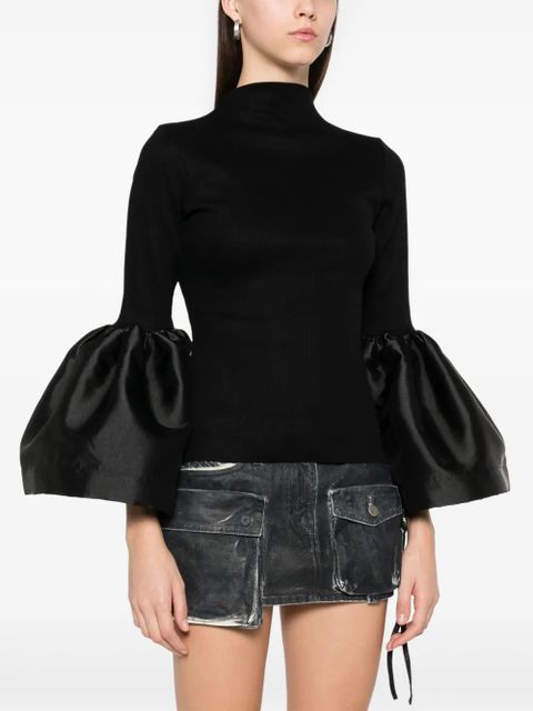Marques'Almeida flared-cuff top - Black - zdjęcie produktu nr 2