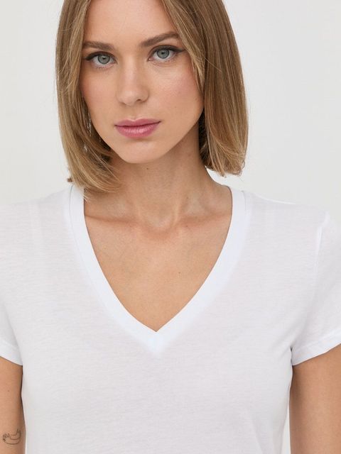 Armani Exchange t-shirt bawełniany kolor biały 8NYTDH YJ16Z NOS