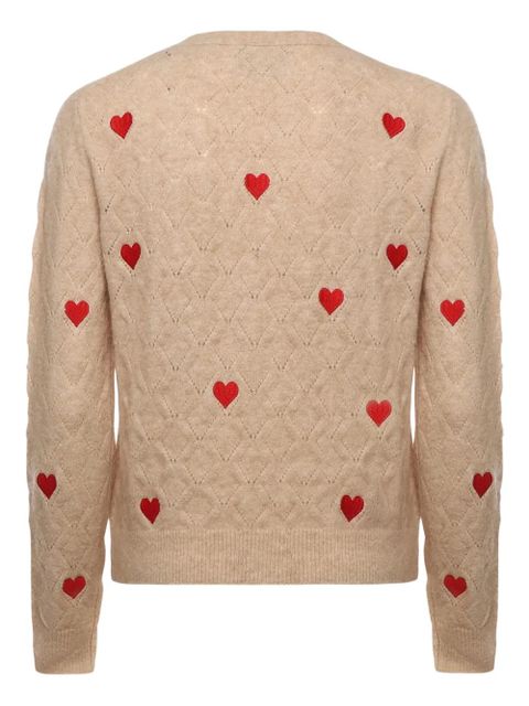 MC2 Saint Barth heart-motif cardigan - Neutrals - zdjęcie produktu nr 2