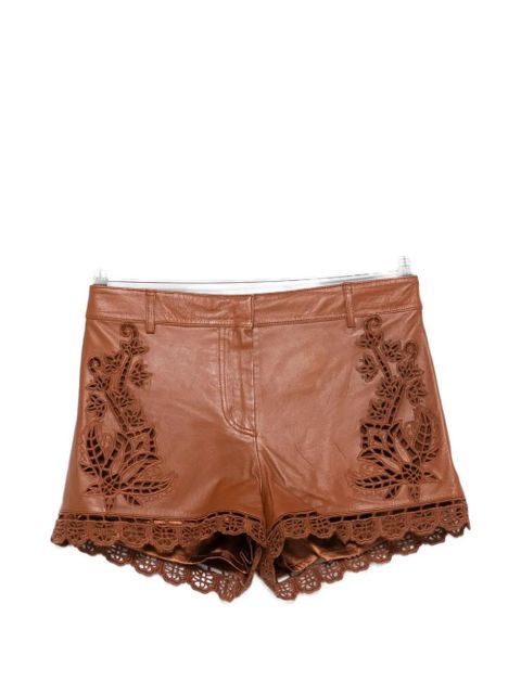 FARM Rio Richilieu leather shorts - Brown - zdjęcie produktu nr 1