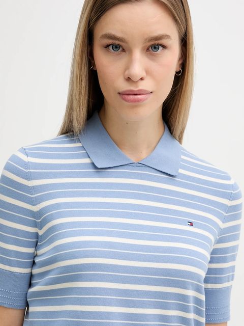 Tommy Hilfiger sweter damski kolor niebieski WW0WW47622