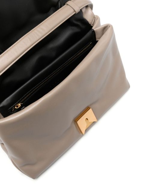 Marni medium Prisma leather crossbody bag - Neutrals
