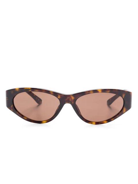 Balenciaga Eyewear oval-frame sunglasses - Brown - zdjęcie produktu nr 1