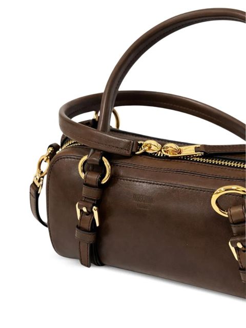 Moschino adjustable detachable strap shoulder bag - Brown