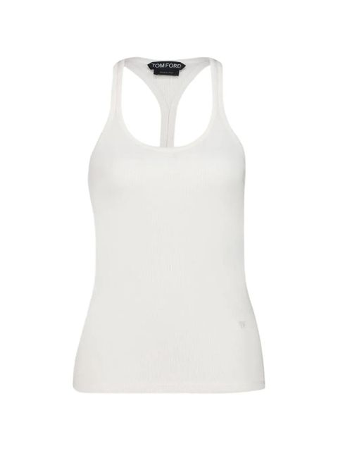 TOM FORD optical white racer-back tank top - zdjęcie produktu nr 1