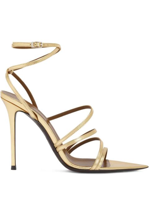 Giuseppe Zanotti 105mm Intriigo Claire sandals - Gold - zdjęcie produktu nr 1