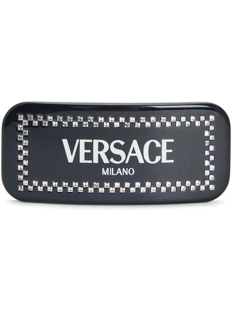 Versace Left Crystal hair clip - Black - zdjęcie produktu nr 1