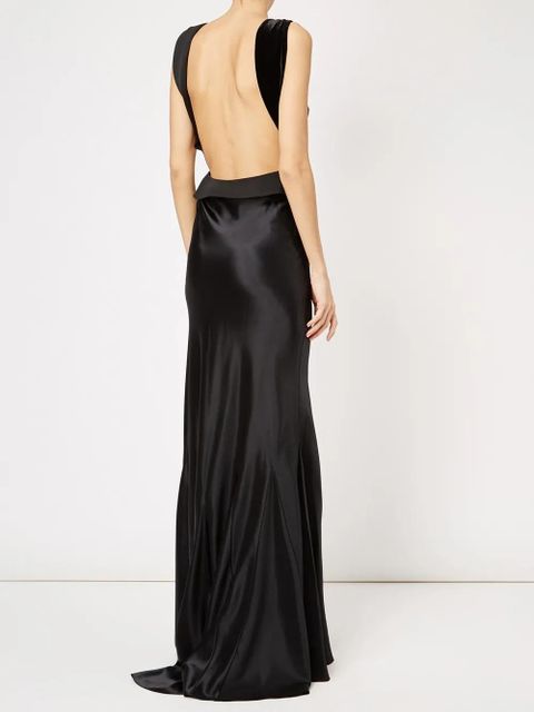 Maison Margiela open back evening dress - Black
