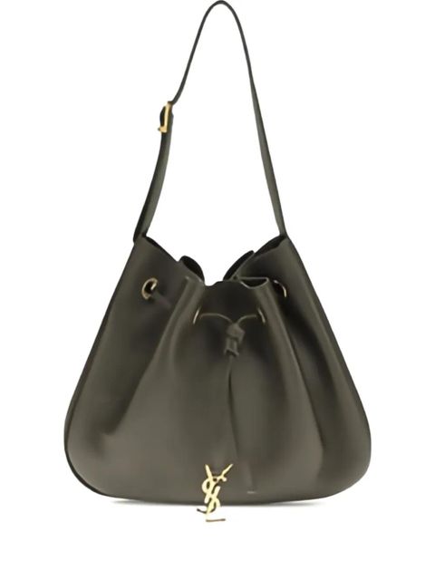Saint Laurent drawstring leather shoulder bag - Black - zdjęcie produktu nr 1