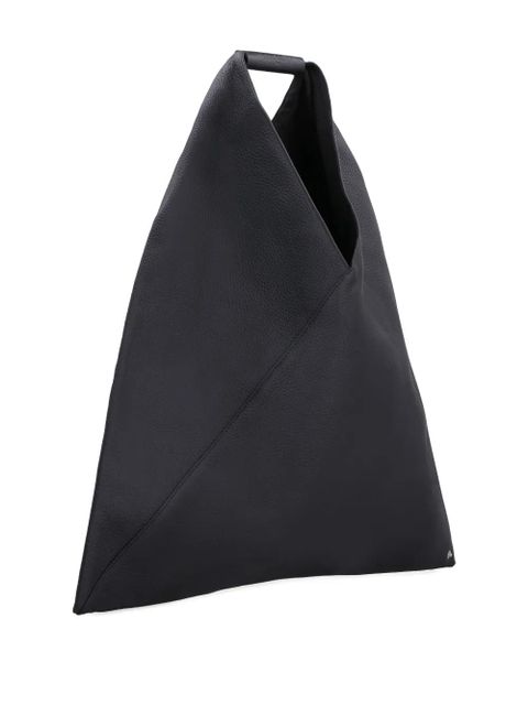 MM6 Maison Margiela Japanese pebbled leather tote - Black - zdjęcie produktu nr 2