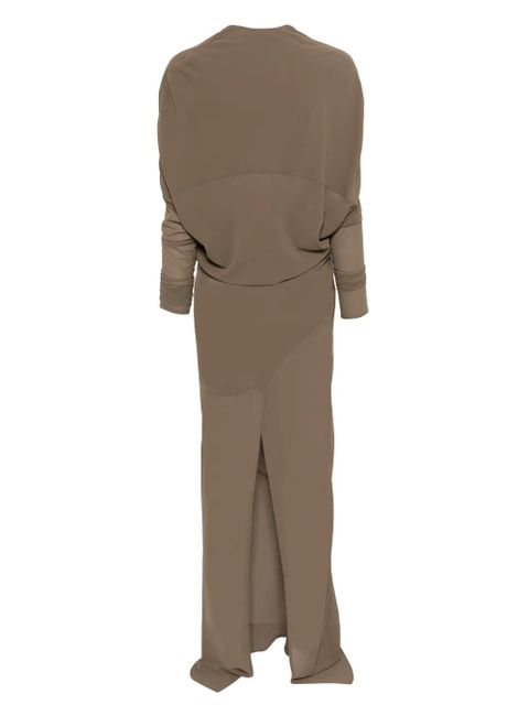 ENTIRE STUDIOS V-neck asymmetrical dress - Green - zdjęcie produktu nr 2