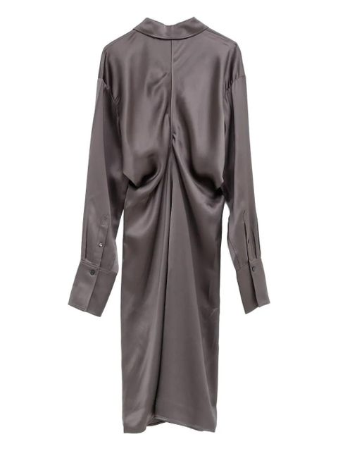 TOTEME buttoned midi shirt dress - Grey