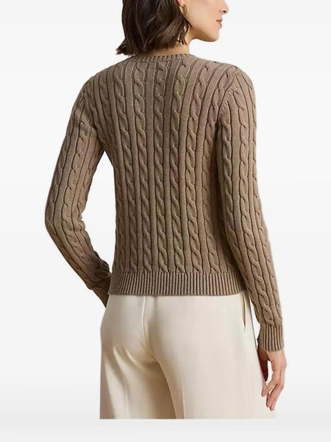 Lauren Ralph Lauren cable-knit cardigan - Brown - zdjęcie produktu nr 2