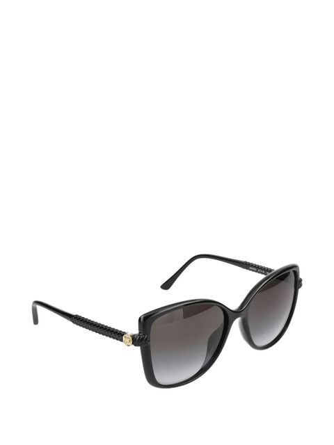 Michael Kors logo-plaque cat-eye sunglasses - Black