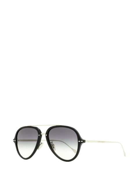 Isabel Marant Eyewear Kamille pilot-frame sunglasses - Black - zdjęcie produktu nr 2
