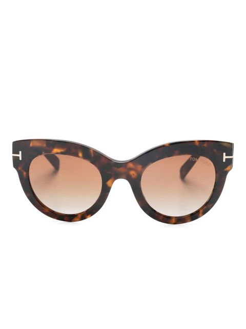 TOM FORD Eyewear Lucilla cat-eye frame sunglasses - Brown - zdjęcie produktu nr 1