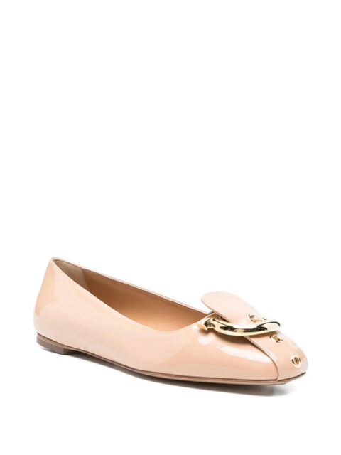 Ferragamo buckle-detail ballet flats - Pink - zdjęcie produktu nr 2