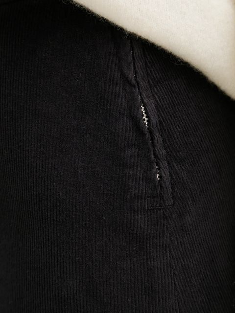 United Colors of Benetton spódnica sztruksowa kolor czarny mini prosta 41ULD005B