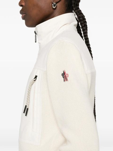 Moncler Grenoble zip-up cardigan - Neutrals