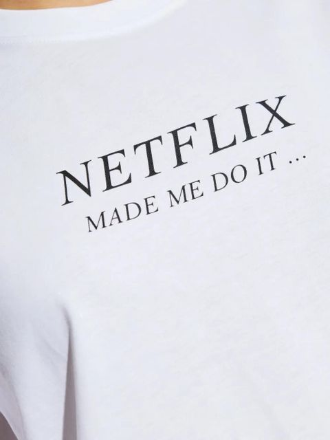 Victoria Beckham slogan-print T-shirt - White