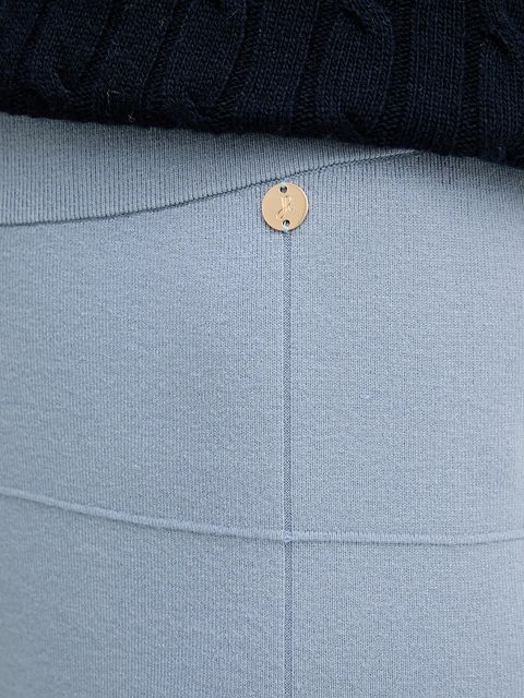 Joseph Ribkoff spodnie z jedwabiem damskie kolor niebieski szerokie high waist 261982