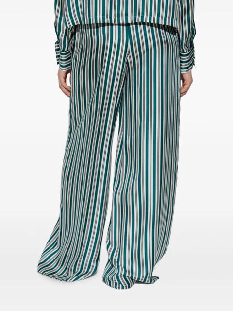 Max Mara Ladino striped trousers - Green