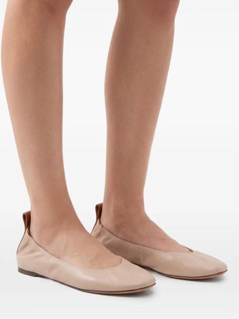 Lanvin leather ballerina shoes - Pink