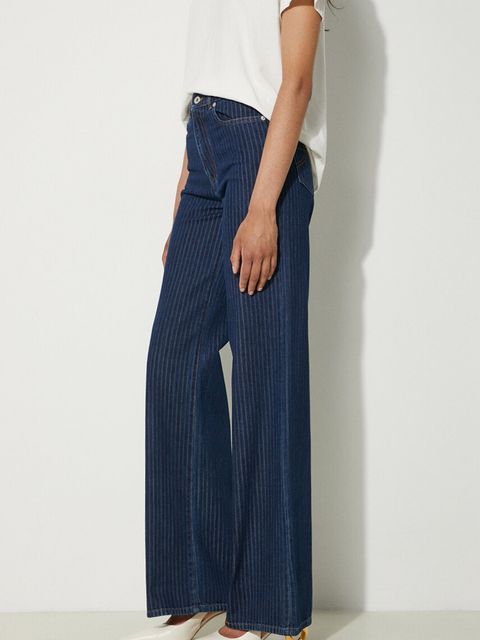 Kenzo jeansy Ayame Regular Waist Fit Jeans damskie high waist FE62DP2176F2.DD