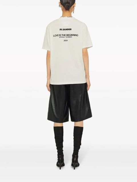 Jil Sander logo-print cotton T-shirt - Neutrals - zdjęcie produktu nr 2