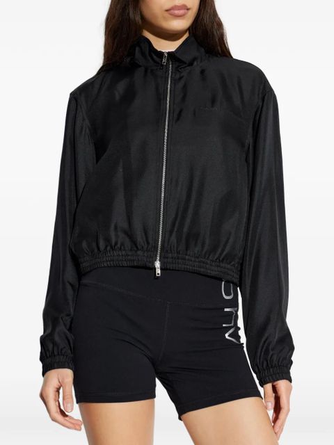 Alexander Wang zip-up elasticated-hem jacket - Black