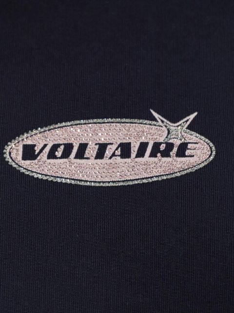 Zadig&Voltaire logo detail hoodie - Blue