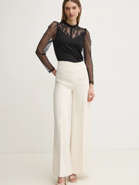 Morgan bluzka TSAGE damska kolor czarny wzorzysta TSAGE