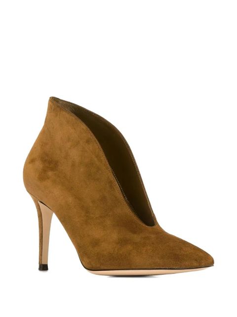 Gianvito Rossi 90mm Vania booties - Brown