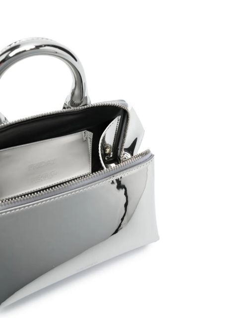 The Attico Friday mini tote bag - Silver